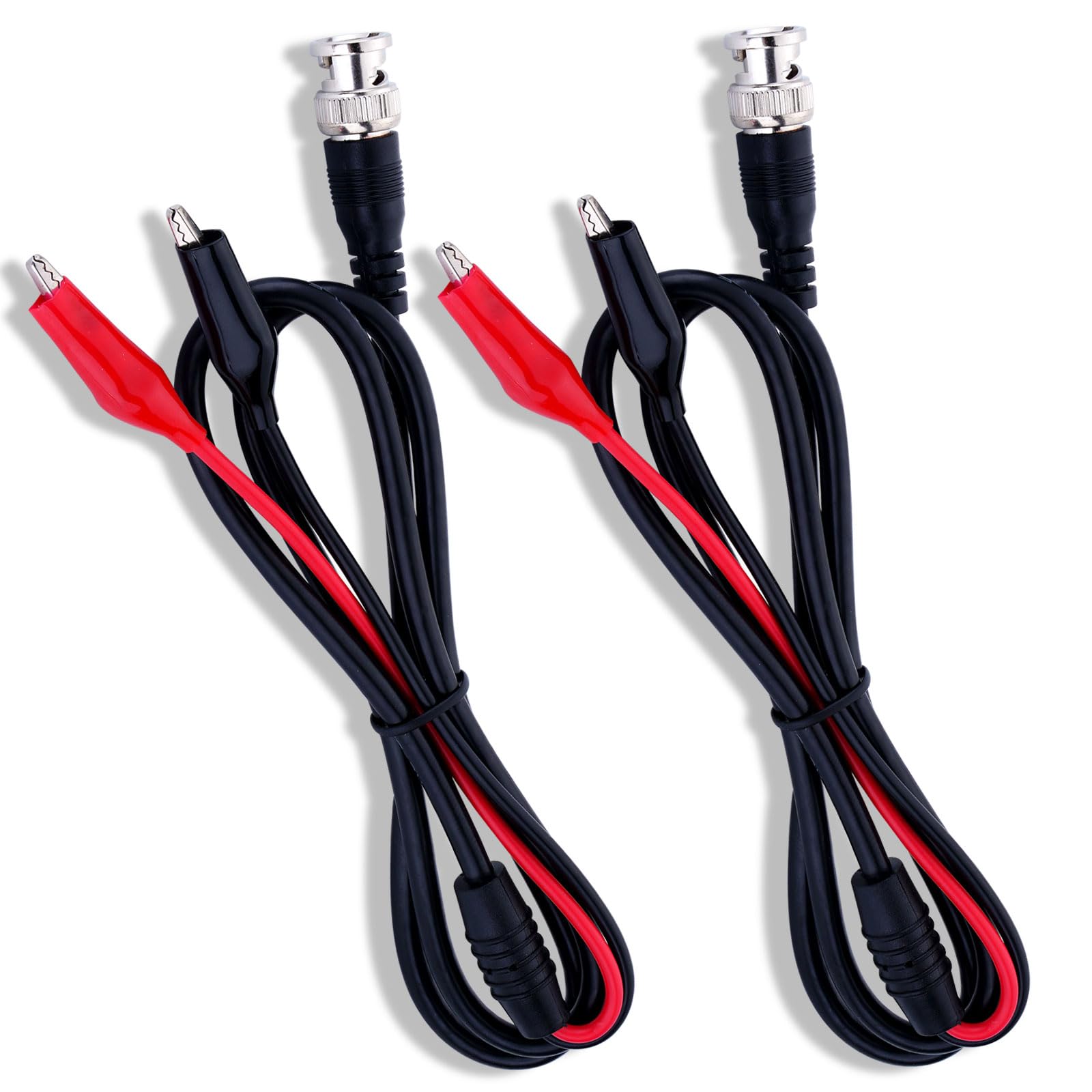 Amazon.com: Pack of 2 BNC Q9 Male to Dual Alligator Clip Test